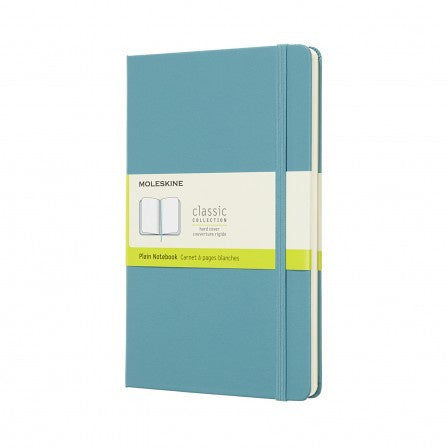 Moleskine Large Hardback Plain Notebook Reef Blue