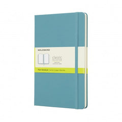 Moleskine Large Hardback Plain Notebook Reef Blue