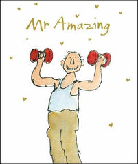 Mr Amazing Weight Lifting Valentine’s Day Card
