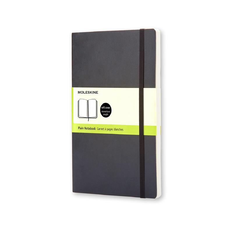 Moleskine Classic Black Large Plain Soft Cover Notebook