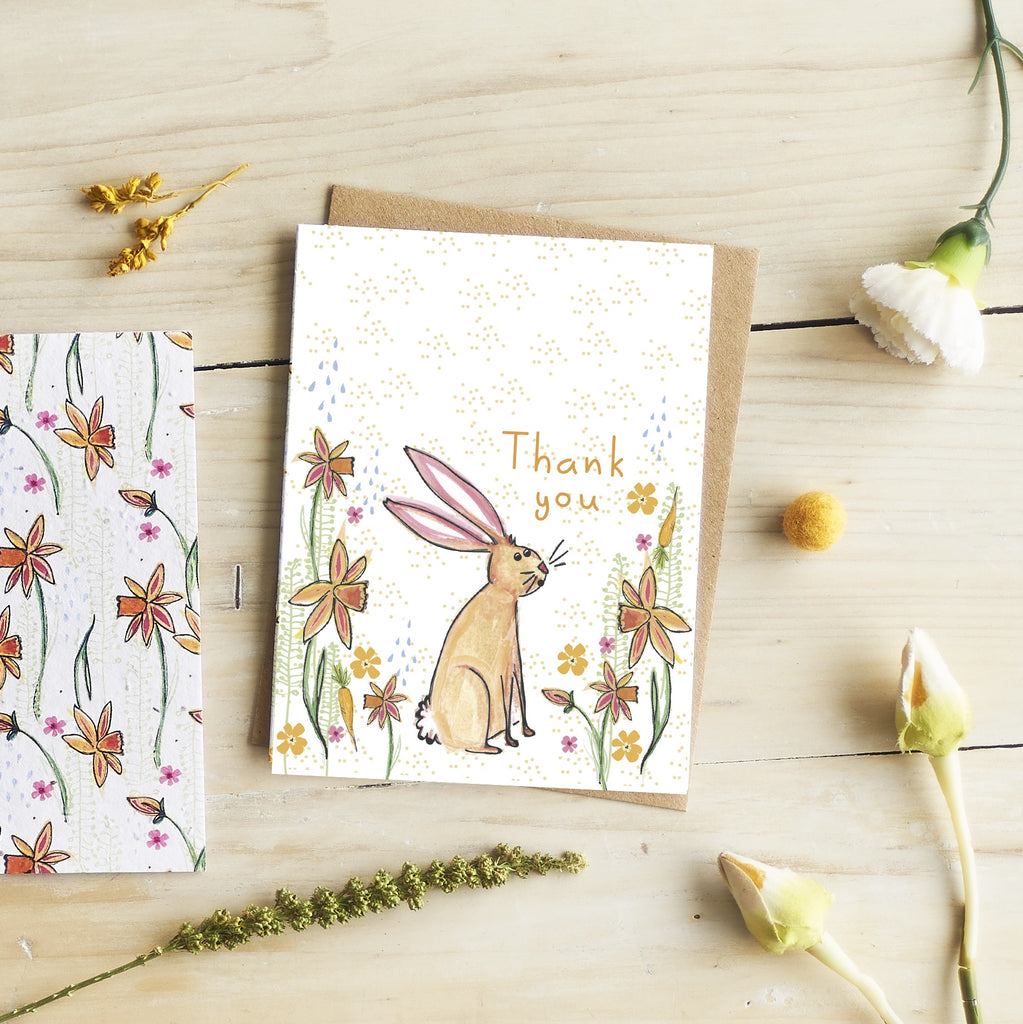 Thank You Bunny Seed Card