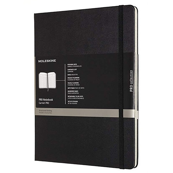 Moleskine Professional Notebook XL Black Hard Cover