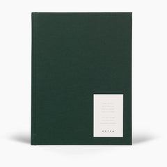Even Work Journal Large Dark Green Cloth by Notem
