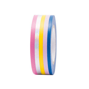Magical Summer Pastel Stripe Washi Tape