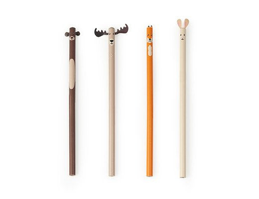 Pack of 4 Woodland Pencils