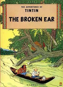 Tintin and the Broken Ear Postcard