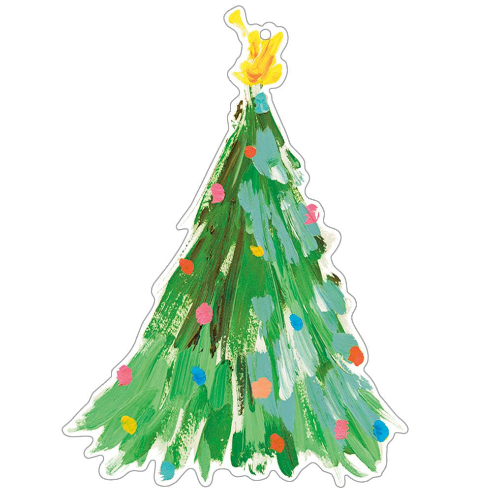 Brushstroke Trees Pack of 4 Gift Tags
