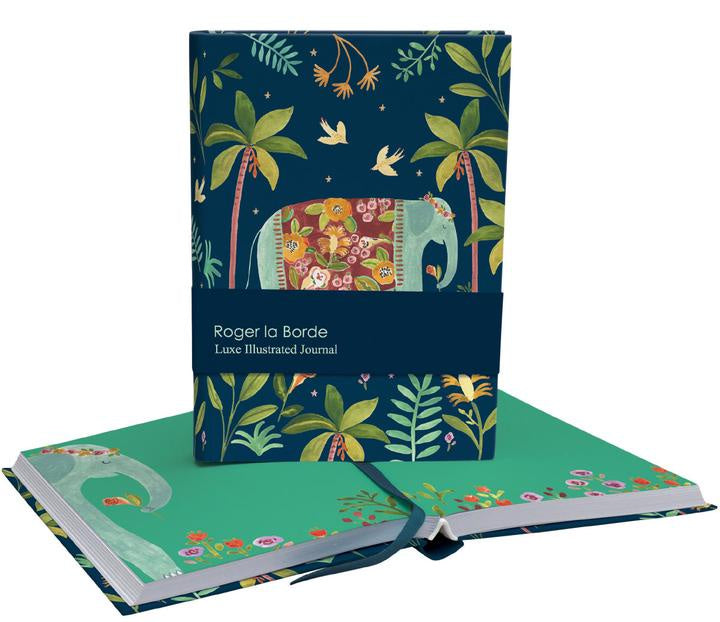 Over The Rainbow Elephant Illustrated Journal