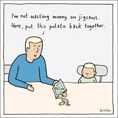 Potato Jigsaw Card