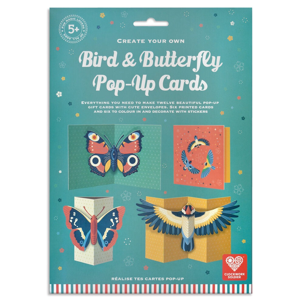 Create Your Own Bird And Butterfly Pop-Up Cards