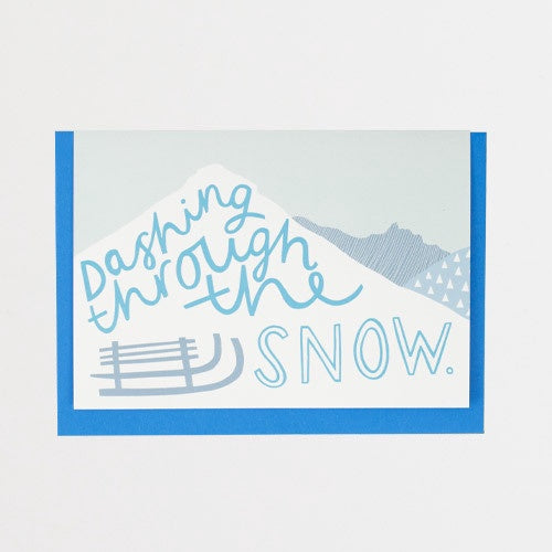 Dashing Through the Snow Card