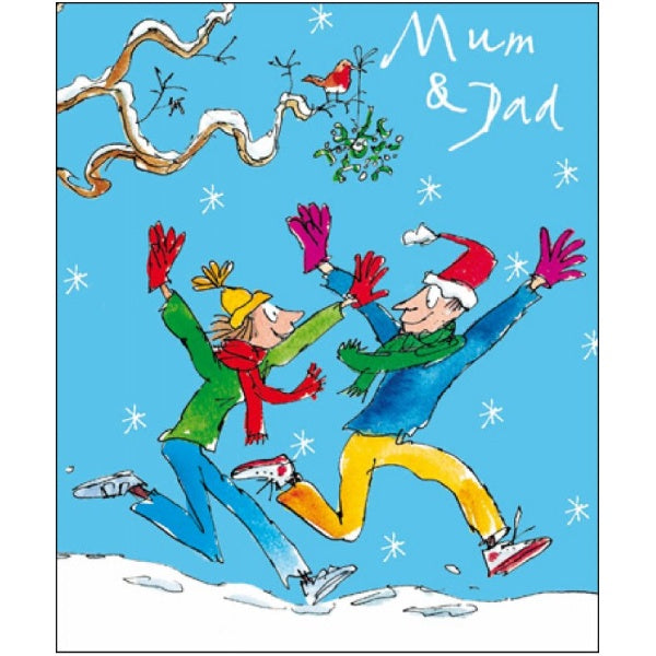 Mum and Dad Quentin Blake Christmas Card