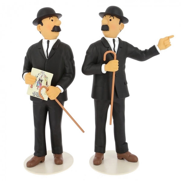Hand-Painted Resin Statue of Thomson and Thompson