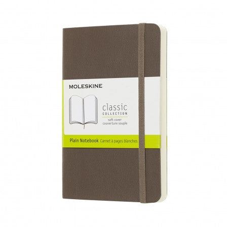 Moleskine Pocket Plain Soft Cover Notebook Earth Brown