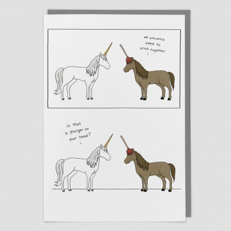 We Unicorns Need to Stick Together Card