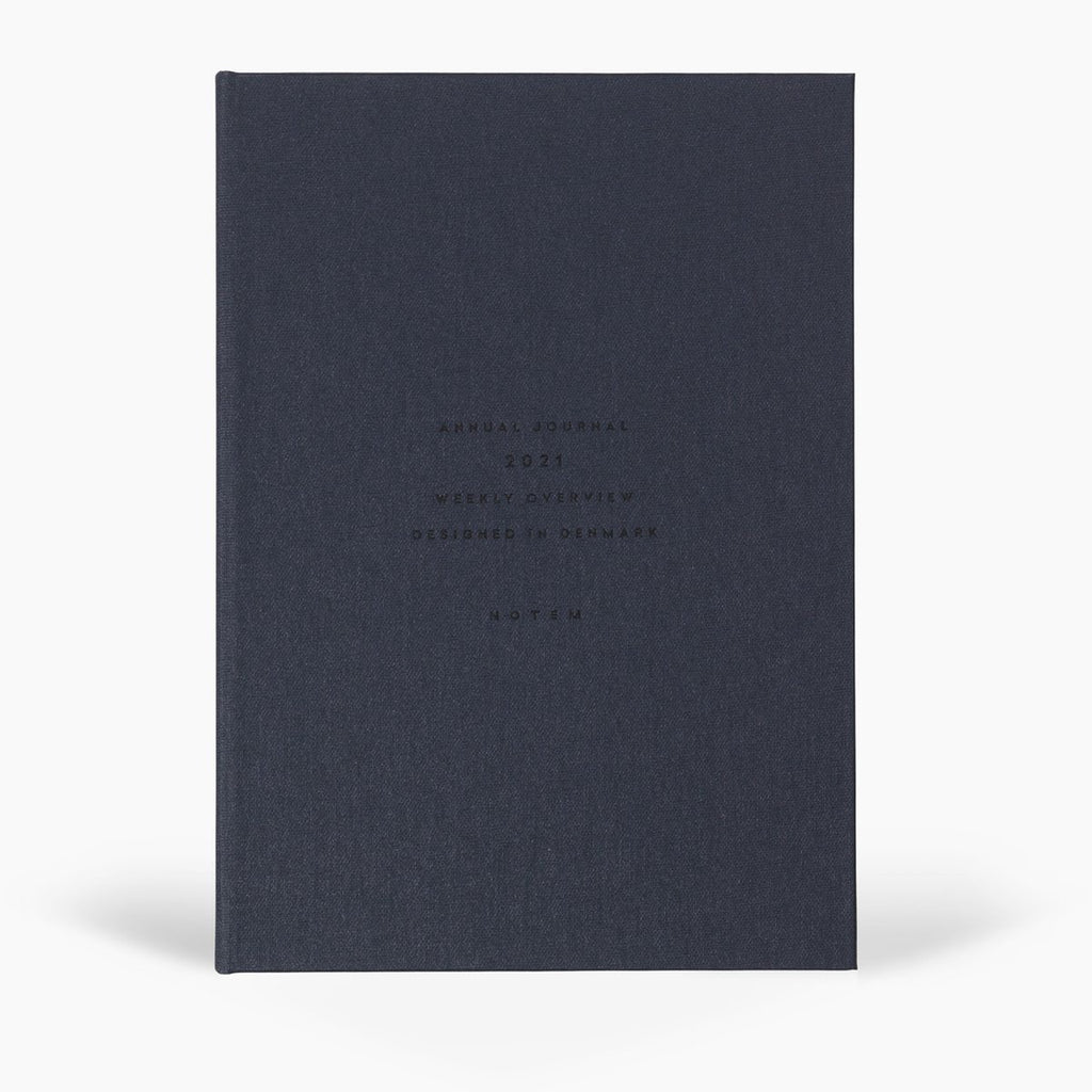Alva 2021 Dark Blue A5 Annual Journal by Notem