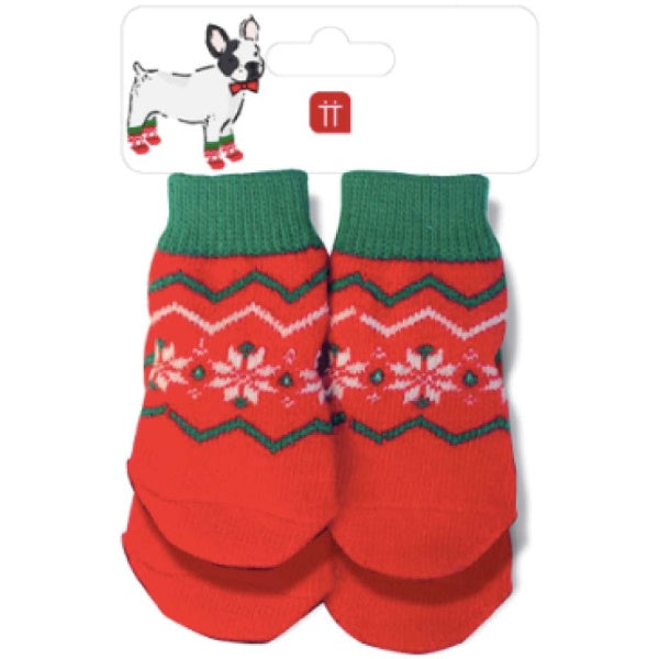 Botanical Pet Dress Up Socks Pack of 4