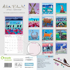 2022 Ailsa Black Wall Calendar
