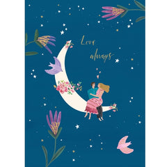 Love Always Moon Card