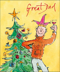 Quentin Blake Great Dad Christmas Card