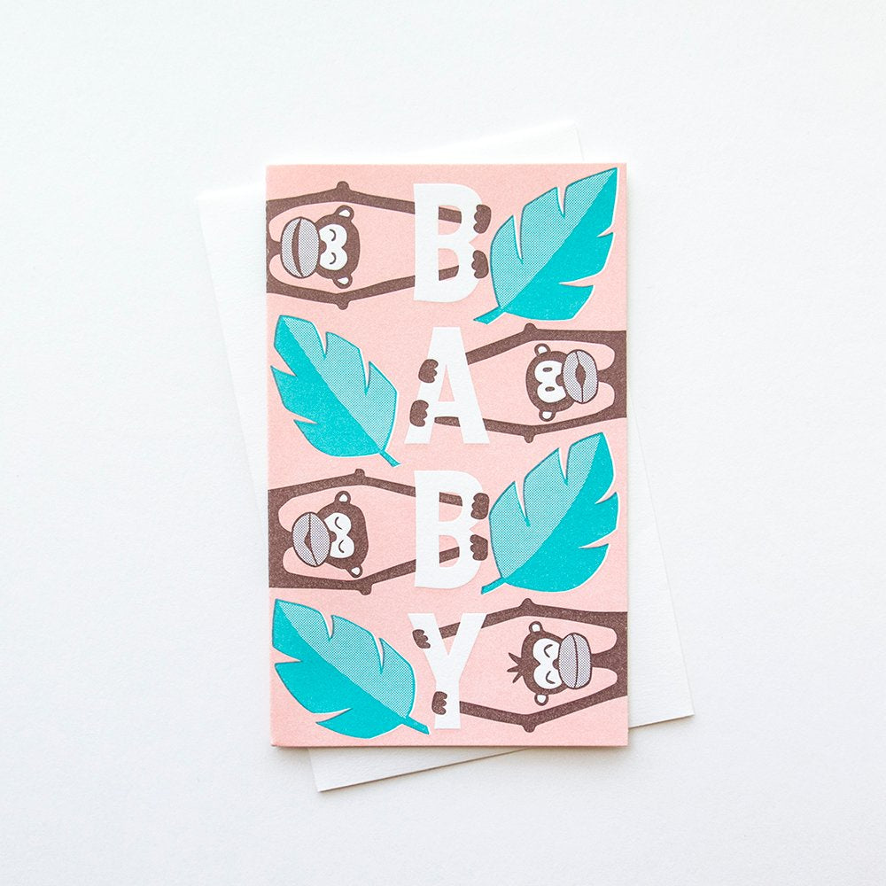 Monkey Baby Card