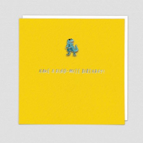 Dino-Mite Pin Badge Card