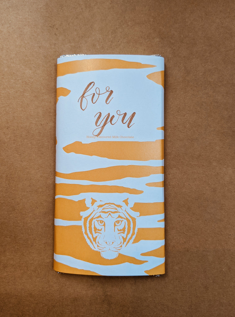 Paper Tiger Honey Milk Chocolate Bar Personalised For You