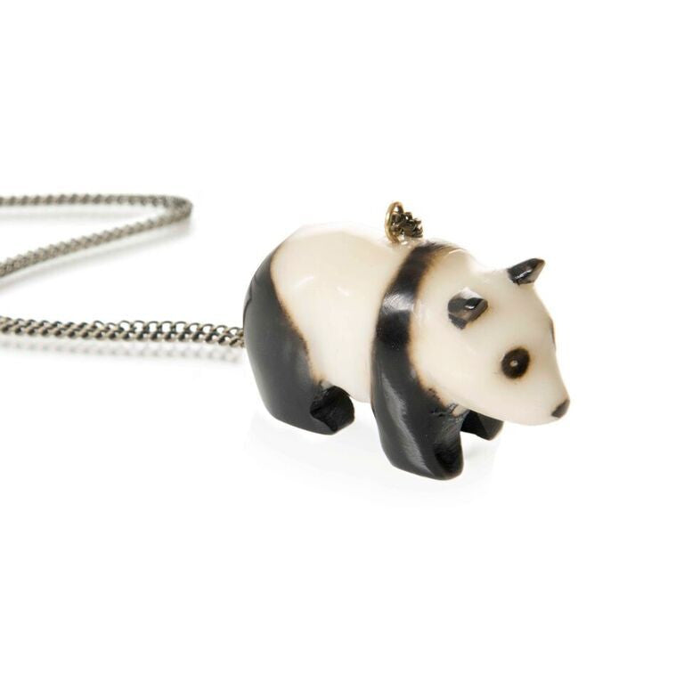 Tagua Panda Pendant