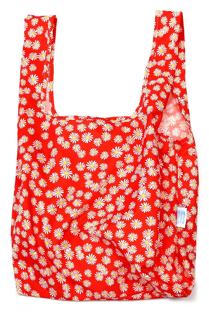 Red Daisy Reusable Shopping Bag