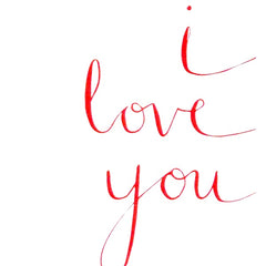I Love You Script Valentine’s Day Card