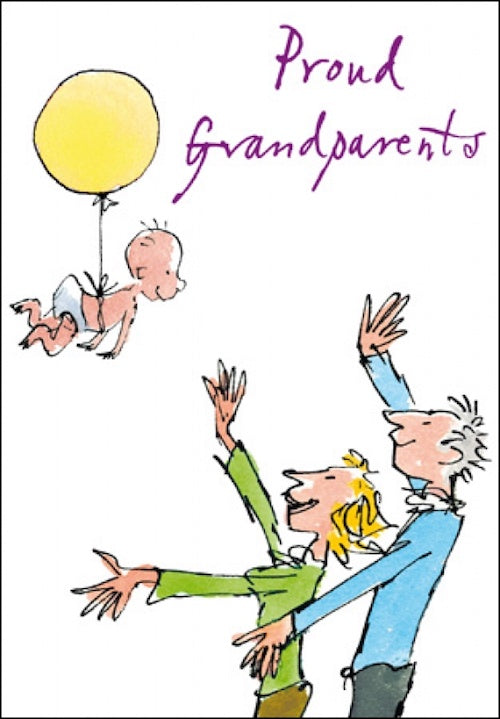 Proud Grandparents Quentin Blake Congratulations Card
