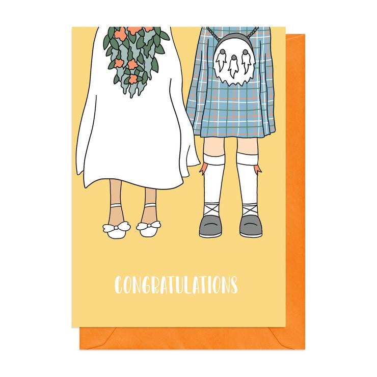 Scottish Wedding Card