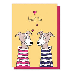 Greyhound Woof Card