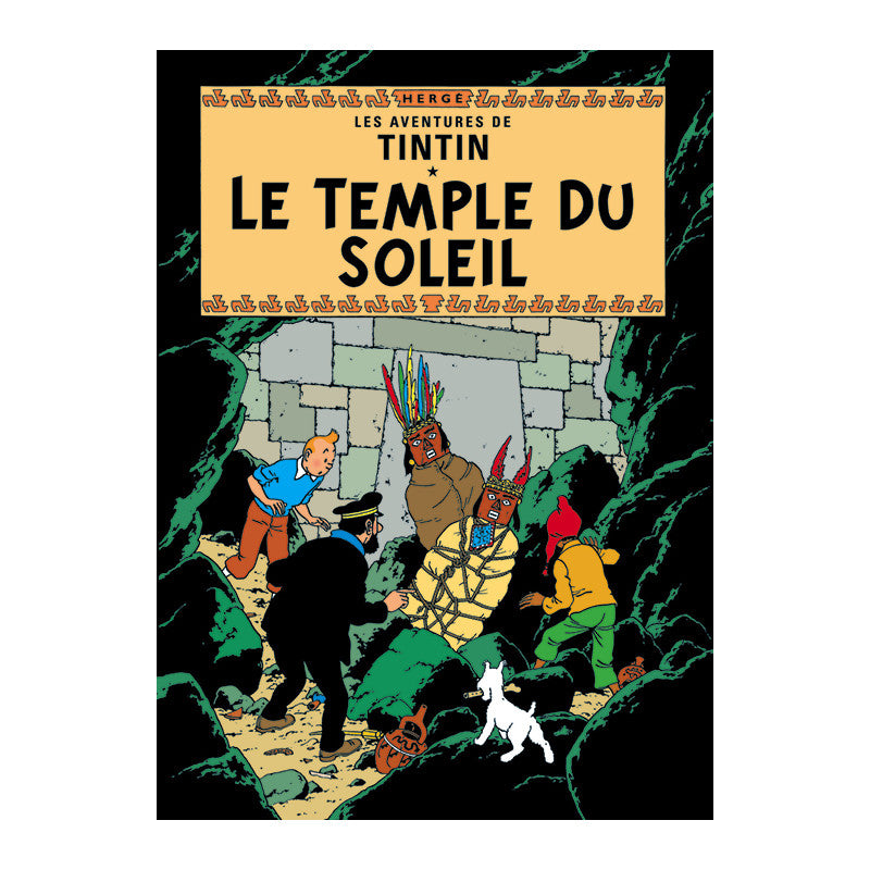 Le Temple Du Soleil Tintin Postcard