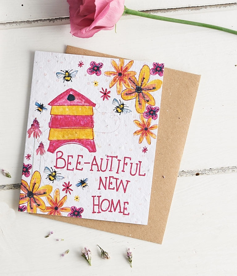 Bee-autiful New Home Seed Card