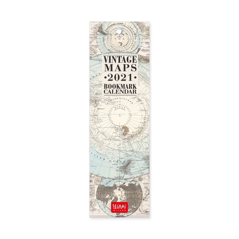 Vintage Maps 2021 Bookmark Calendar