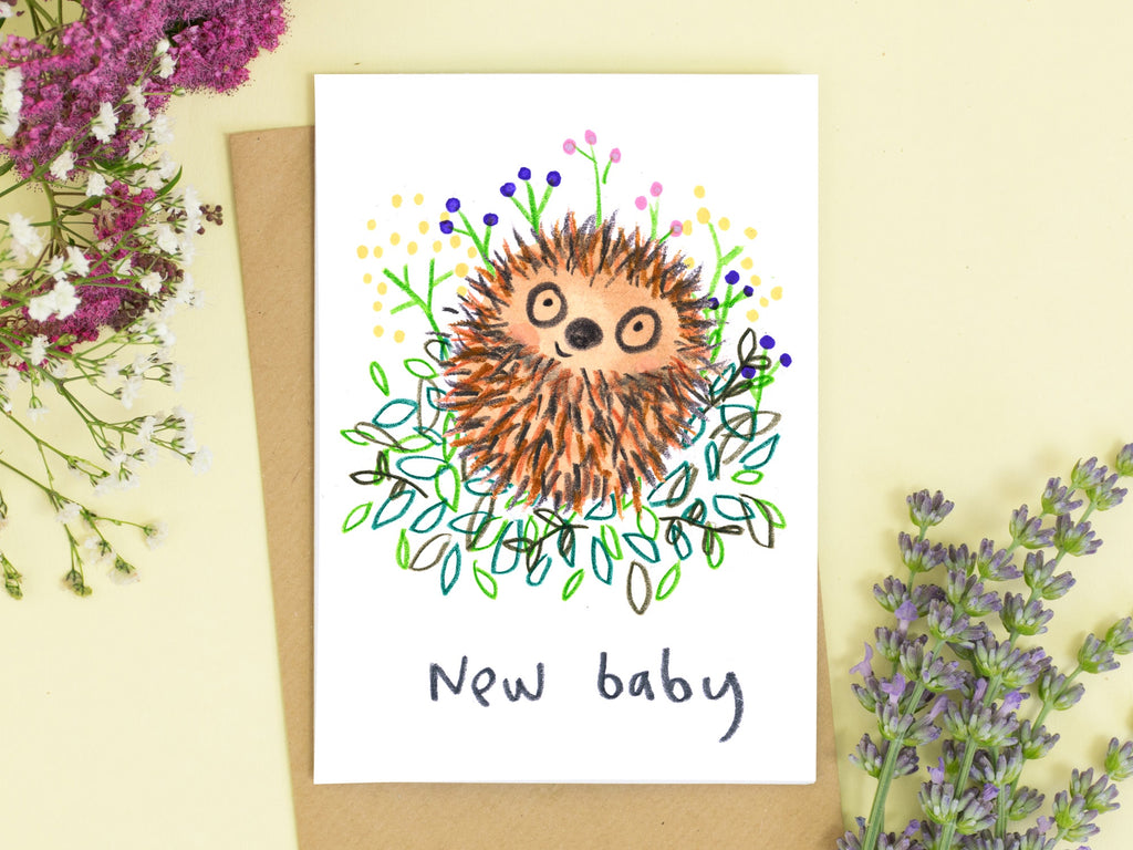 New Baby Hedgehog Card