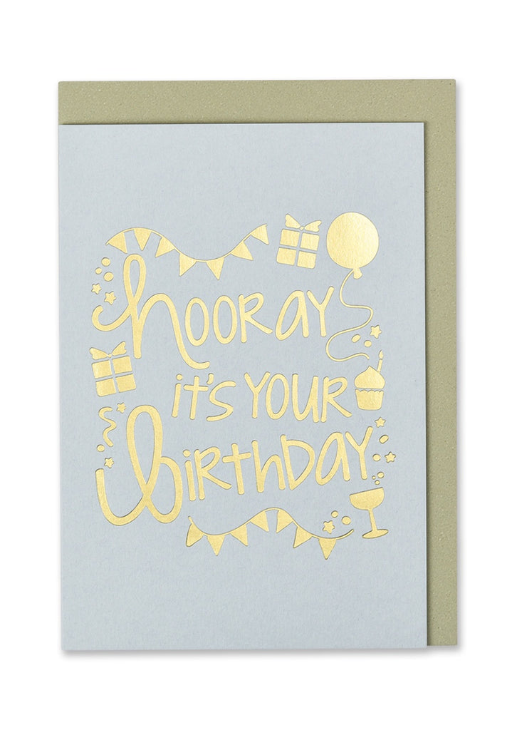 Hooray It's Your Birthday Bunting Card