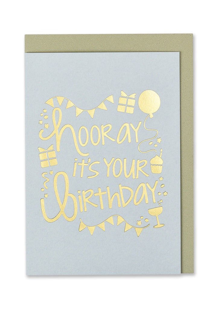 Hooray It's Your Birthday Bunting Card
