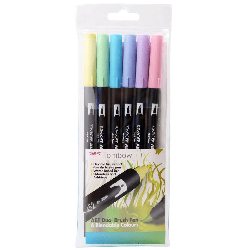 Tombow Dual Brush Pens Pastel Colours Set