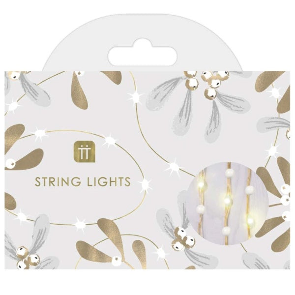 Botanical Pearl Bead String Lights 3m 60 Leds