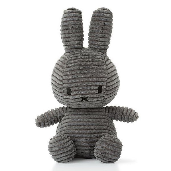 Grey Miffy Corduroy Soft Toy