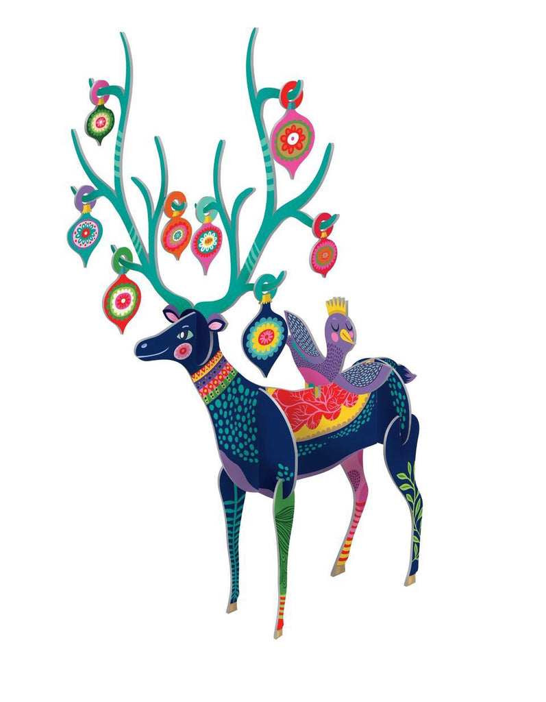 Folksy Reindeer Large Pop and Slot Decorations