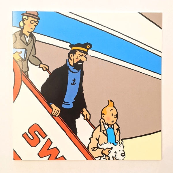 Disembarking Tintin Card