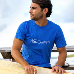 4Ocean Logo Unisex Blue T-Shirt