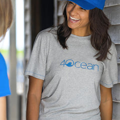 4Ocean Unisex Logo Grey T-Shirt