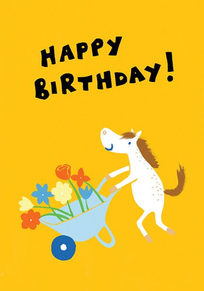 Morag Hood Horse Happy Birthday Card