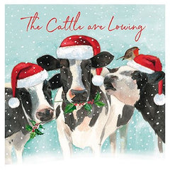 Cattle and Mooey Box of 16 Christmas Cards