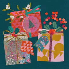Presents and Baubles Box of 16 Christmas Cards