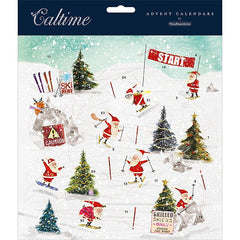 Skiing Santas Advent Calendar